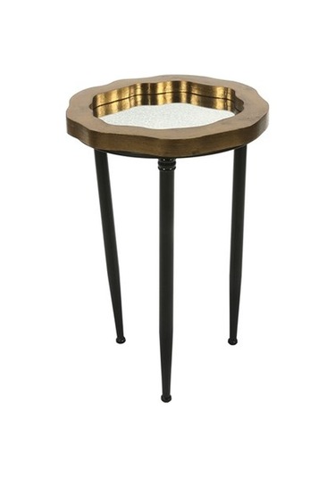 Vitale Pera Ahşap Yan Sehpa Ak.Ga0048