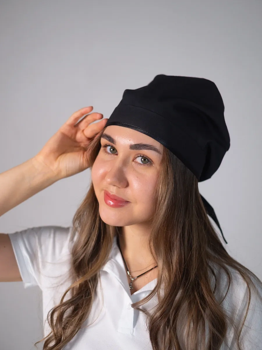 Valiver Bağcıklı Aşçı Bandanası Başlık 281637606 Siyah