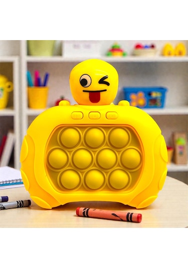 Elektronik Bebek Eğitici Çeşit Çeşit Oyuncak Popitler - Beyaz-mavi