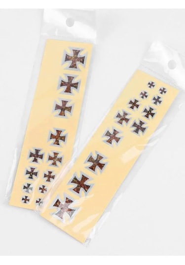 Tevdı Gitar Ve Bas Gitar Sapı İçin "demir Haçlar" Çıkartmaları 104917985