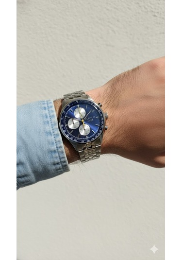 Jg. Polo Club Erkek Kol Saati Gümüş Ve Mavi Renk, Gümüş Kadran - Şık Metal Kordon, 2 Yıl Garantili Metalik Jg. Polo Club Erkek Kol Saati Gümüş Ve Mavi Renk, Gümüş Kadran - Şık Metal Kordon, 2 Yıl Garantili Metalik