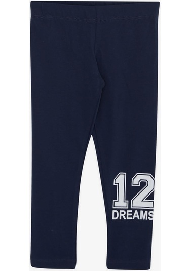 Breeze Kız Çocuk Taytlı Takım Rakam Baskılı 3-7 Yaş, Beyaz-beyaz Beyaz