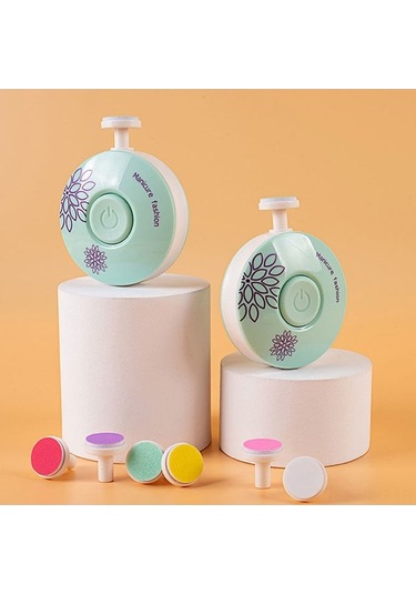 Pazly Bebek Ve Yetişkinler İçin Yumuşak Tırnak Kesici - 3 Başlıklı Kırmızı Elektrikli Manikür Seti Kırmızı