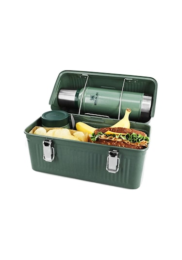 Stanley 9.4 Lt Yemek Taşıma Çantası The Legendary Classic Lunchbox - Hammertone Green Yeşil