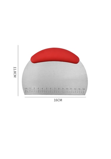 Cbtx Paslanmaz Çelik Erişte Kesici Pirinç Unu Kazıyıcı Hamur Kesme Bıçağı Siyah