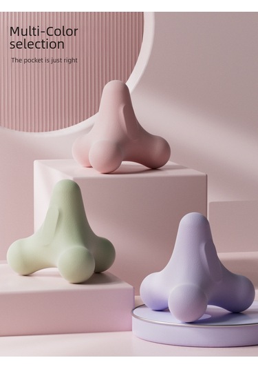 Qingmipy Fitness Kas Gerginliği Giderici Top - Omuz, Boyun, Bel, El Masajı - Pilates, Yoga, Spor Sonrası Rahatlatma - Pembe Opp Poşetli Çok Renkli