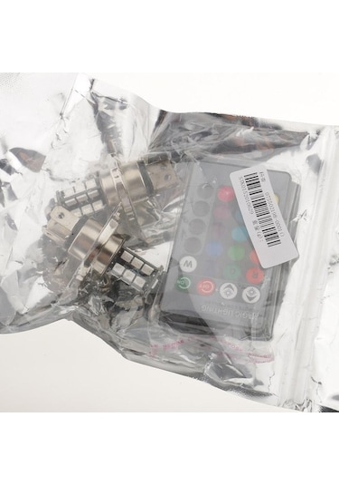 Dianziye H4 Tipi Rgb Led Fari Seti - 27smd Işıklı, Kumandalı Ve Çarpıcı Renkli, 2 Adet Fari + Kumanda Dahil