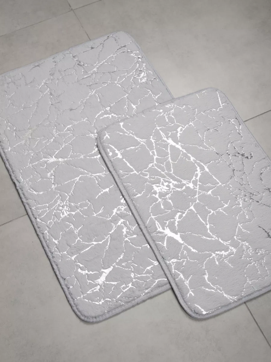 Bauheım Banyo Ve Tuvalet Kaydırmaz Paspas Seti 2 Adet 228653283 Gri