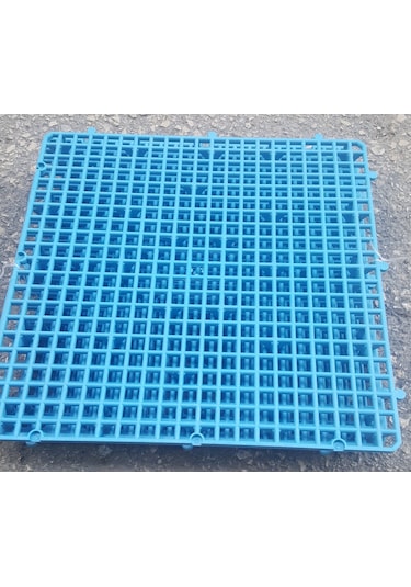 Kümes Yer Izgara 50x50 Mavi 1 Metre Kare 4 Adet