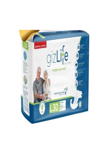 Gizlife Hasta Bezi Yetişkin Bağlamalı L 30 Ad.2373 L