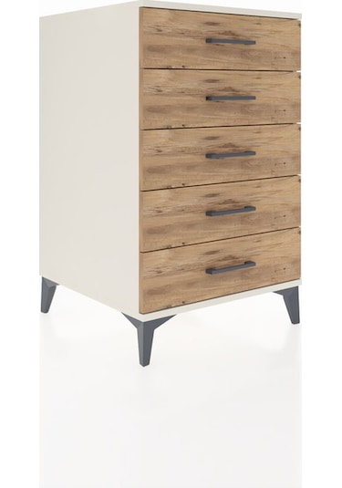 Kronos Komodin 5 Çekmeceli 60x59x96 Aytaşı-çam Aytaşı