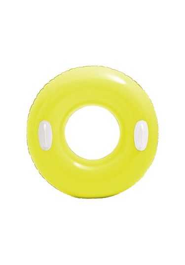 Tutacaklı Parlak Simit - Intex - Neon Yeşil - 76 Cm 59258