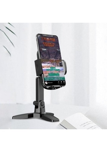 Petinka Telefon Standı Masaüstü 360 Derece Dönebilen Başlıklı Ayaklı Telefon Tripodu