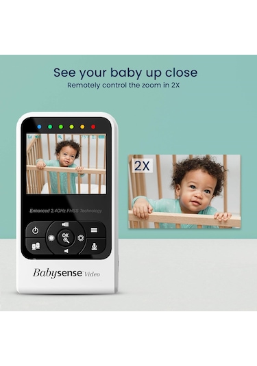 Babysense V24r Video Bebek Monitörü Kamera Ve Ses, Uzun Menzil