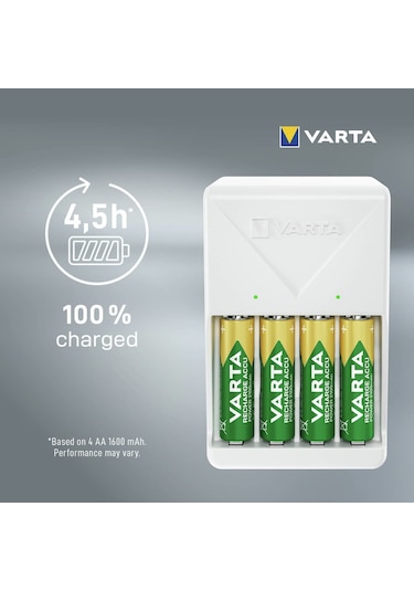 Varta Plug  Şarj Cihazı+8x2100mAh AA Şarjlı Kalem+ÇANTA