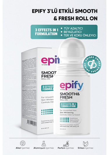 Epify Smooth & Fresh Unisex Roll-On Deodorant 50 ML