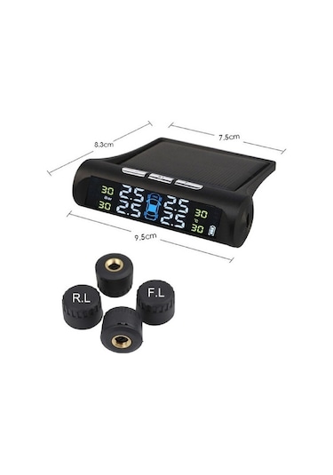 Xetec Tpms Renkli Ekran Pilli ve Güneş Enerjili Lbs