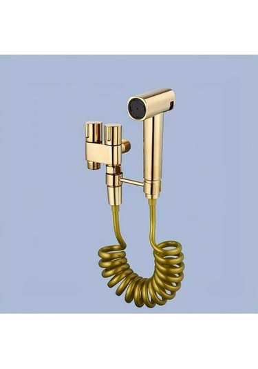 Fastbuy Challenger Altın Dayanıklı Tuvalet Sprey Tabancası 3m Hortumlu Bide Hijyen Aracı Altın