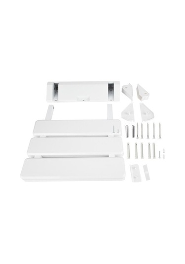 Bloomnest Lebıhmurah Bf140 Duş Koltuğu - Düşen Yapraklı, Katlanabilir, Beyaz, Duvar Monte Beyaz