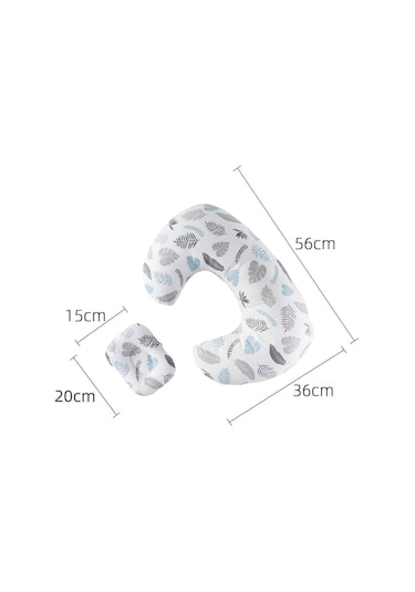 Dolıty Emzirme Yastığı Biberonla Besleme Hemşirelik Gri-yaprak