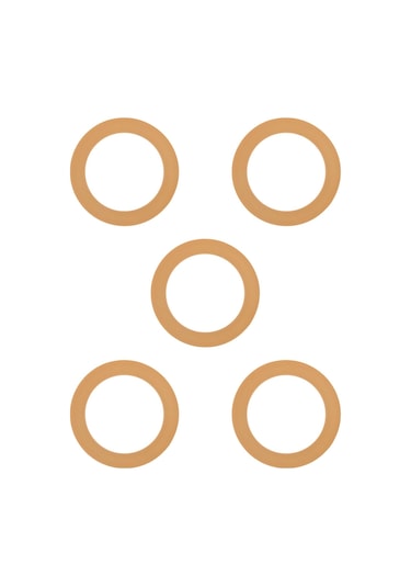 Suntek Kompresör Piston Contaları Kauçuk O-ring 5-adet-550w-sarı