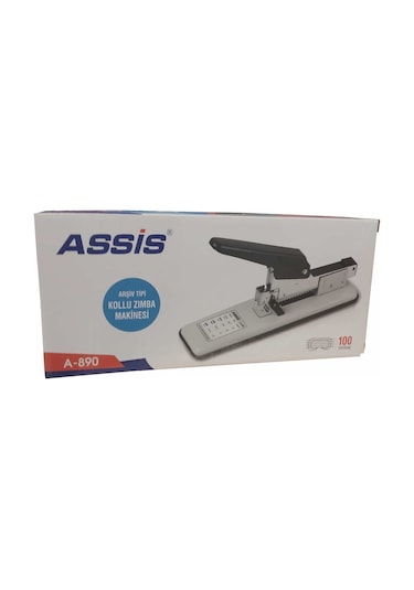 Assis 890 100 Sayfa Gri Arşiv Tipi Kollu Zımba Makinası