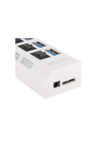 Sones 4 Portlu Usb 3.0 Hub, Süper Hızlı 5 Gbps, Tak Ve Çalıştır, 1 Tb Destek Beyaz