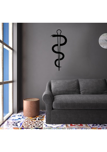 Folyo Sticker Yılan 60cm Uzunluk Siyah