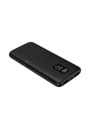 Logia P10 10000 Mah Led Ekranlı Slim 2.1a Powerbank Siyah