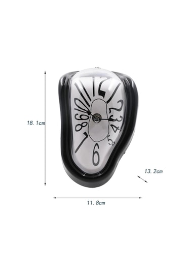 Suntek Magideal Erime Saat Duvar Süsleme Moda Dekoratif Siyah Arapça Siyah