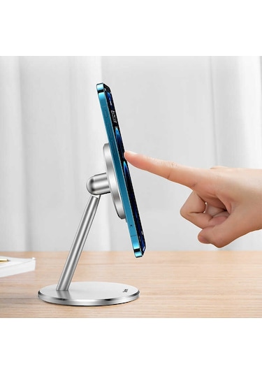 Benks L37 Magsafe Şarj Standı - ZORE-218807 Gümüş