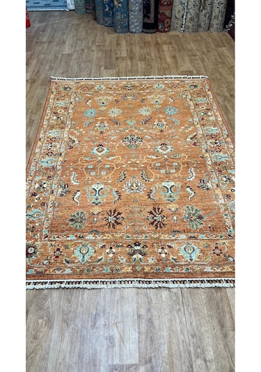 El Dokuma Afghan Halısı Turuncu