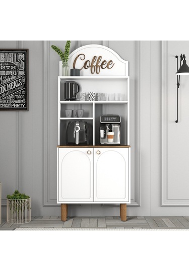 Bohem Kahve Köşesi 80cm - Beyaz Beyaz