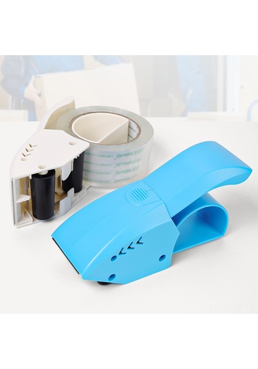 Yuntech01 3332 Modeli 40-48mm Genişliğe Uygun El Tipi Plastik Bant Kesici, Paket Kapama Aleti Mavi 1 Adet