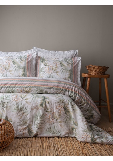 Senses Havana Nevresim Takımı Yeşil Çift Kişilik Yeşil