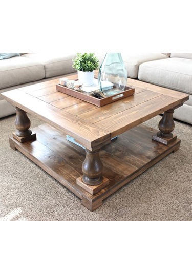 Masifart Rula Ahşap Orta Sehpa