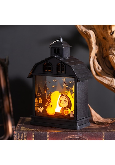 Geeroyoo Korku Atmosferi Için Kasa Figürlü Kreatif Led Gece Lambası - Halloween Partisi Dekorasyonu Çok Renkli