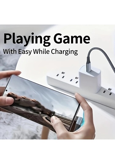 Willowhaven Gri 5li Paket 10gbps Hizli Sarj Usb C Kablo İphone Uyumlu 15 Samsung 3a 90 Derece