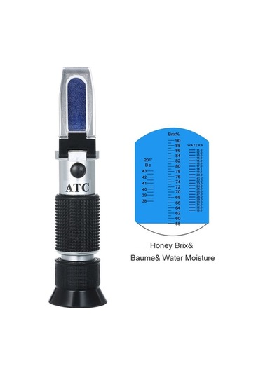 Didadodo Bal Arıcılar İçin 3'lü Ölçüm Bal Refraktometresi - Şeker, Su Ve Baume Oranı Ölçer Bal Kalitesi Kontrolü