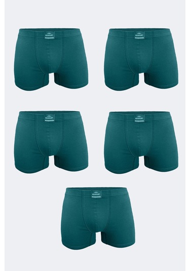 Malabadi Erkek Yeşil 5 Li Pamuk Elastan Boxer 5m074 Yeşil
