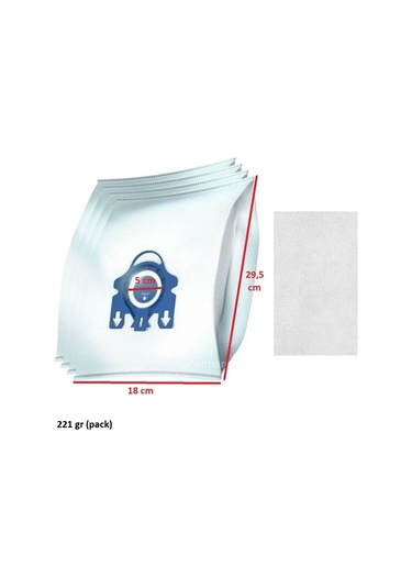 Srfn Ticaret Miele Gn Uyumlu Elektrikli Süpürge Toz Torbası 4'lü Paket