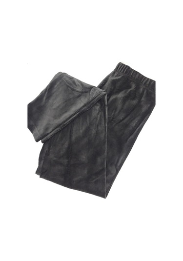 Kadın Kadife Yüksek Bel Tayt Füme