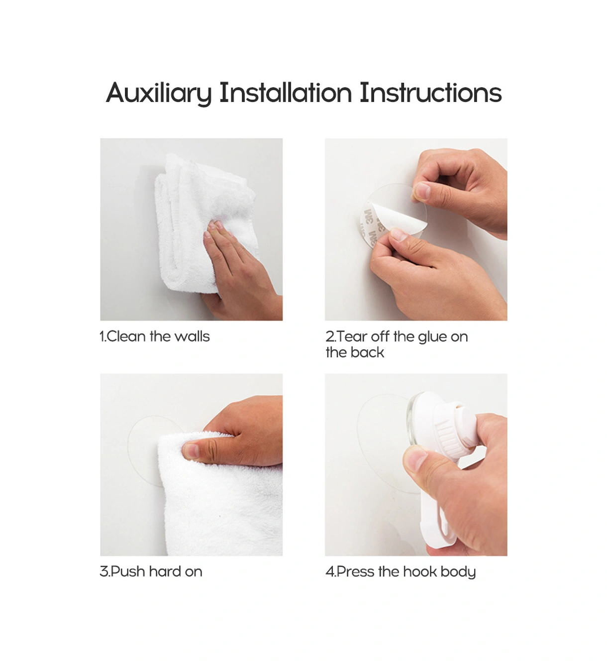 Geeksen Banyo İçin Delmezsiz Sürekli Süpürge Montajlı Genişletilebilir Paslanmaz Çelik Havlu Asma Çubuğu Siyah 52-82cm Diğer