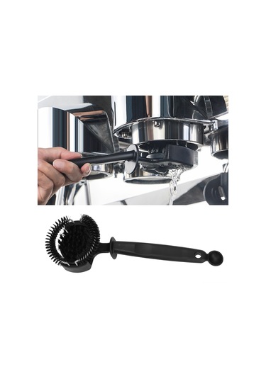 Hangfox 58mm Filtre Kahve Makinesi Temizleme Fırçası - Isı Dayanıklı, Kaygan Korumalı Tutamaklı, Tuzaklı, Toz Kaşığı Eşliğinde Tam Yönlü Temizleme Diğer