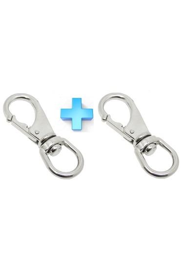 2'li Fırdöndülü Karabina. 24mm. Paslanmaz. No:3 7/8"