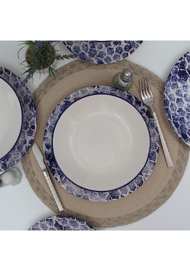 Snake 48 Parça Yemek Takımı Mavi