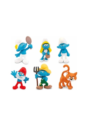 Şirinler Figür Seti 6 Şirin Seti