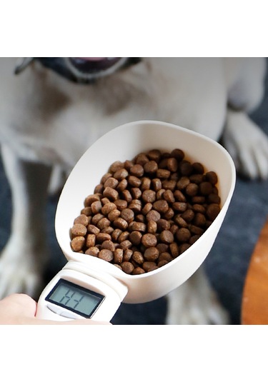 Xiyyadms Dijital Ölçekli Evcil Hayvan Mama Kaşığı - 250ml Kapasiteli, Mutfak Ve Laboratuvar Kullanımı İçin Pratik Çözüm Beyaz