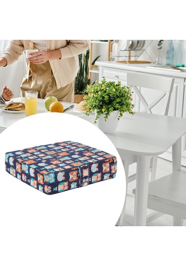 Homyl Sandalye Için Yükseltici Koltuk Minderi, Bebek Erkek Kız Donanma Baykuşu