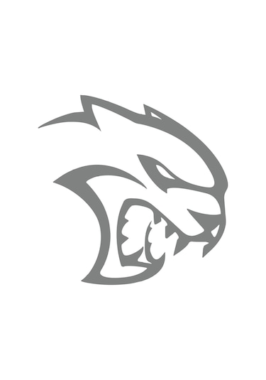 Kaplan Araba Sticker 17x17 Cm Gri